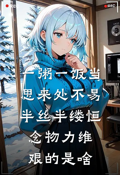 一粥一饭当思来处不易半丝半缕恒念物力维艰的是啥