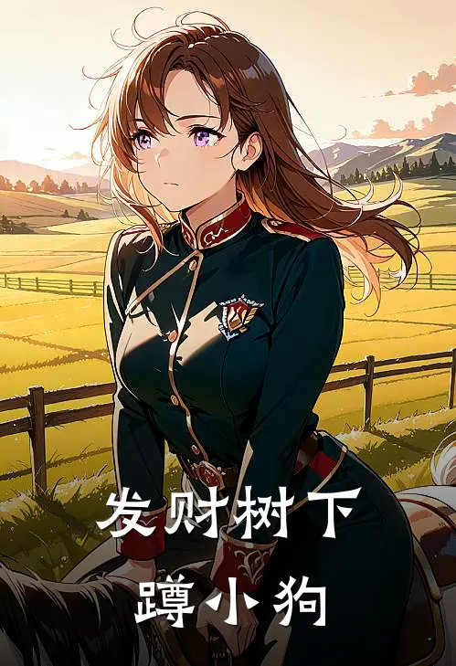 发财树下蹲小狗